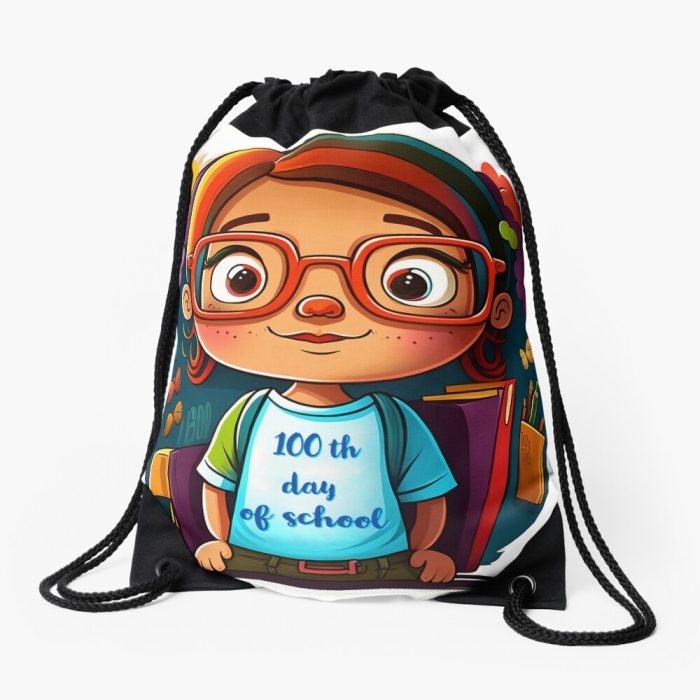 100Th Day Of School Drawstring Bag DSB378