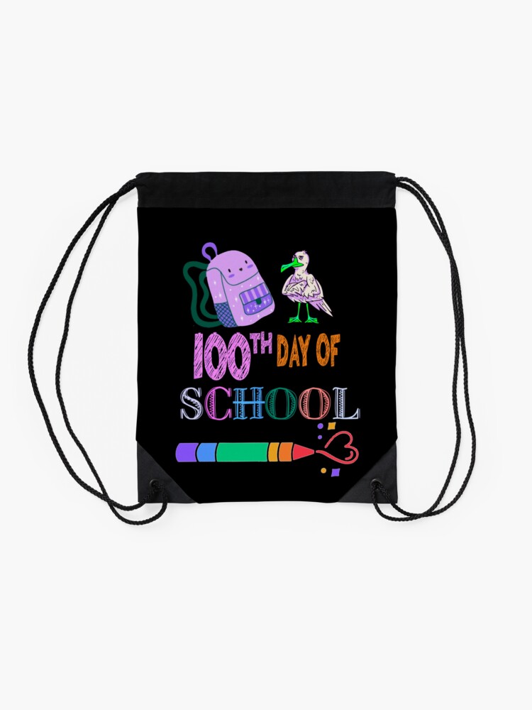 100Th-Day-Of-School-Drawstring-Bag-DSB558-2 100Th Day Of School Drawstring Bag DSB558 2