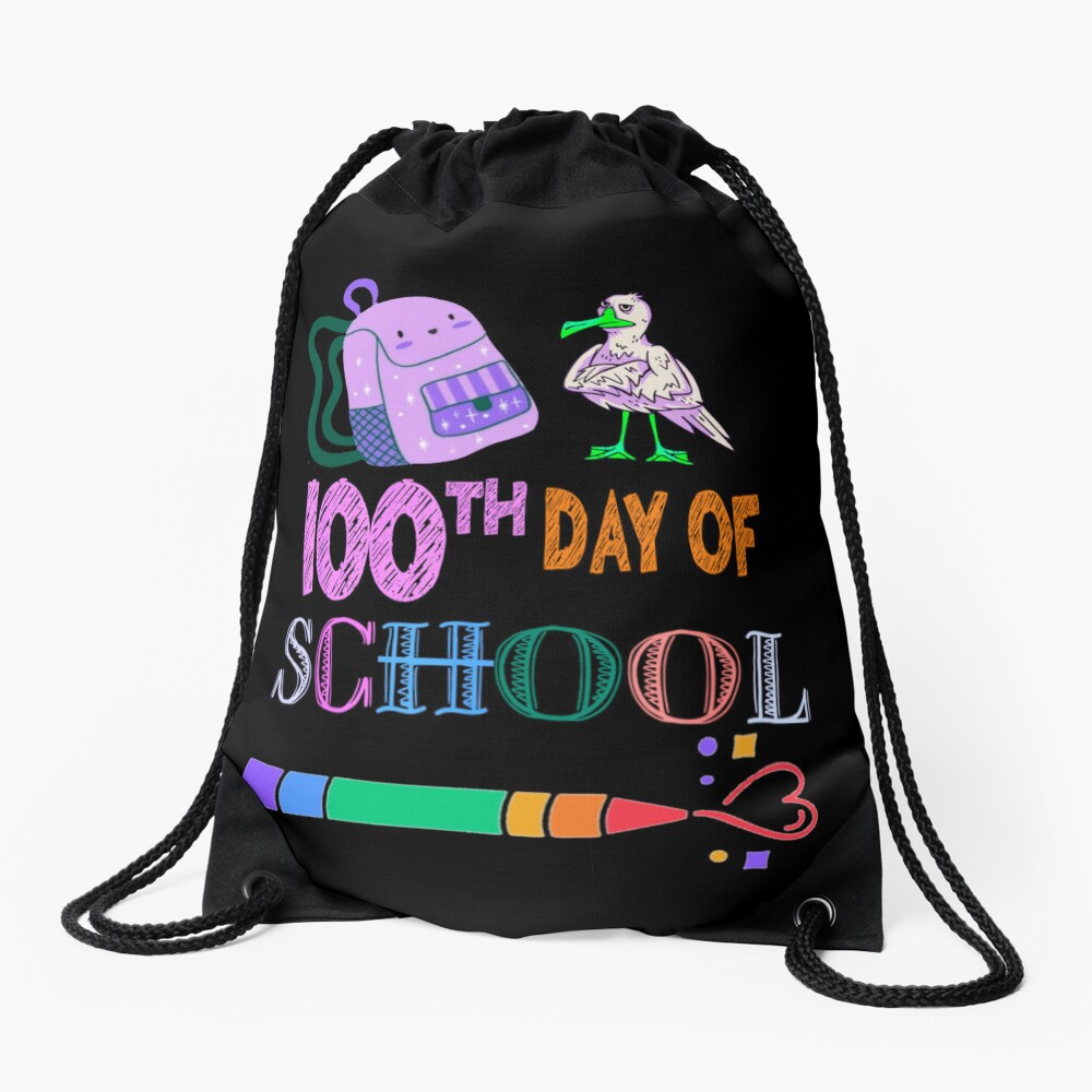 100Th Day Of School Drawstring Bag DSB558