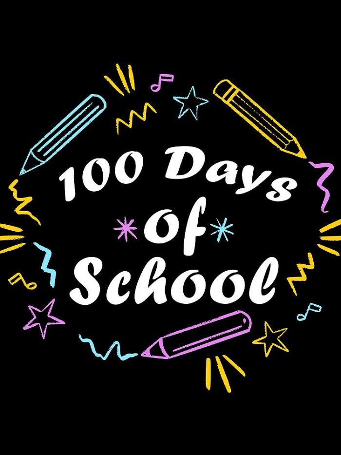 100Th Day Of School For Kids Teacher Student Gift Drawstring Bag DSB420 1