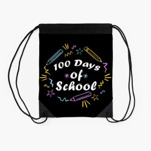 100Th Day Of School For Kids Teacher Student Gift Drawstring Bag DSB420 2