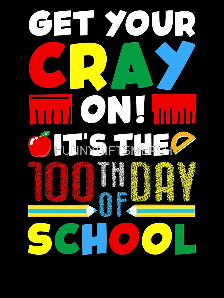 100Th Day Of School Get Your Crayon ItS The 100Th Day Of School Drawstring Bag DSB144 1