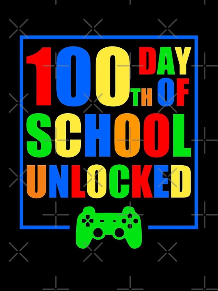 100Th Day Of School Unlocked 2023 Great Gift Idea For Teachers And Students Funny School Drawstring Bag DSB1392 1