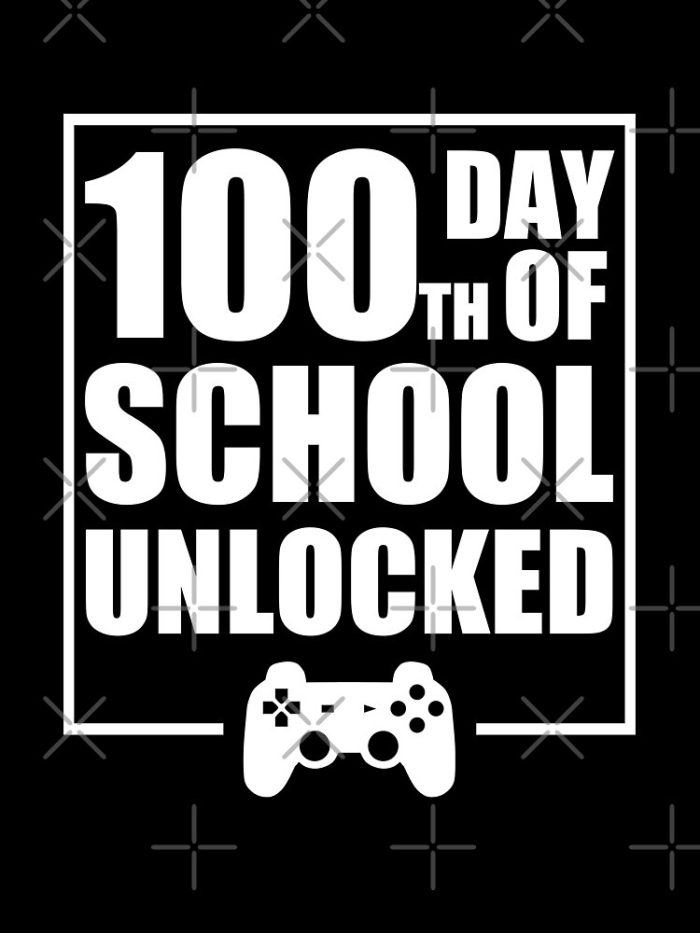 100Th Day Of School Unlocked 2023 Great Gift Idea For Teachers And Students Funny School Drawstring Bag DSB1393 1