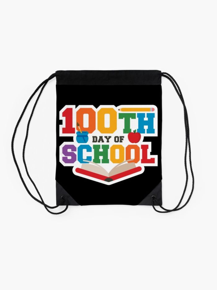 100Th School Day Drawstring Bag DSB1448 2