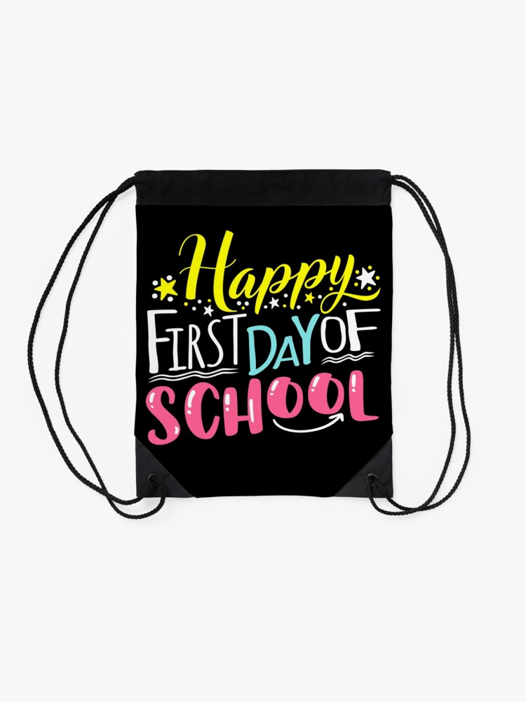 1St-Day-Of-School-Back-To-School-For-Students-Teachers-And-Parents-Drawstring-Bag-DSB709-2 1St Day Of School Back To School For Students Teachers And Parents Drawstring Bag DSB709 2