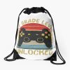 1St Grade Level Unlocked Back To School Video Game Kids First Day Of School Gifts Funny Retro Vintage Gamers Boys Girls Drawstring Bag DSB961