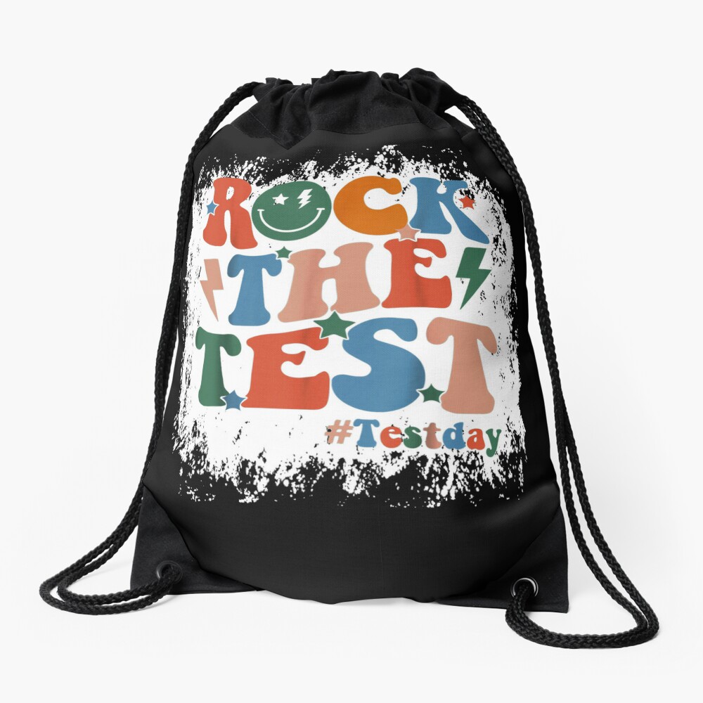 2023 Happy Last Day Of School Autographs Rianbow Leopard Happy Last Day Of School Happy Last Day Of School Graduation Day Drawstring Bag DSB586