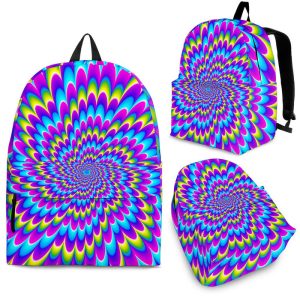 Abstract Dizzy Moving Optical Illusion Back To School Backpack BP314