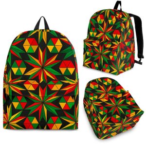 Abstract Geometric Reggae Pattern Print Back To School Backpack BP313