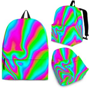 Abstract Psychedelic Trippy Print Back To School Backpack BP308