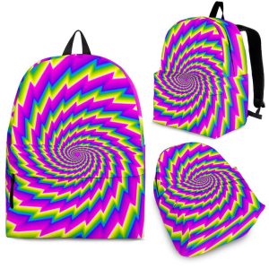 Abstract Twisted Moving Optical Illusion Back To School Backpack BP304