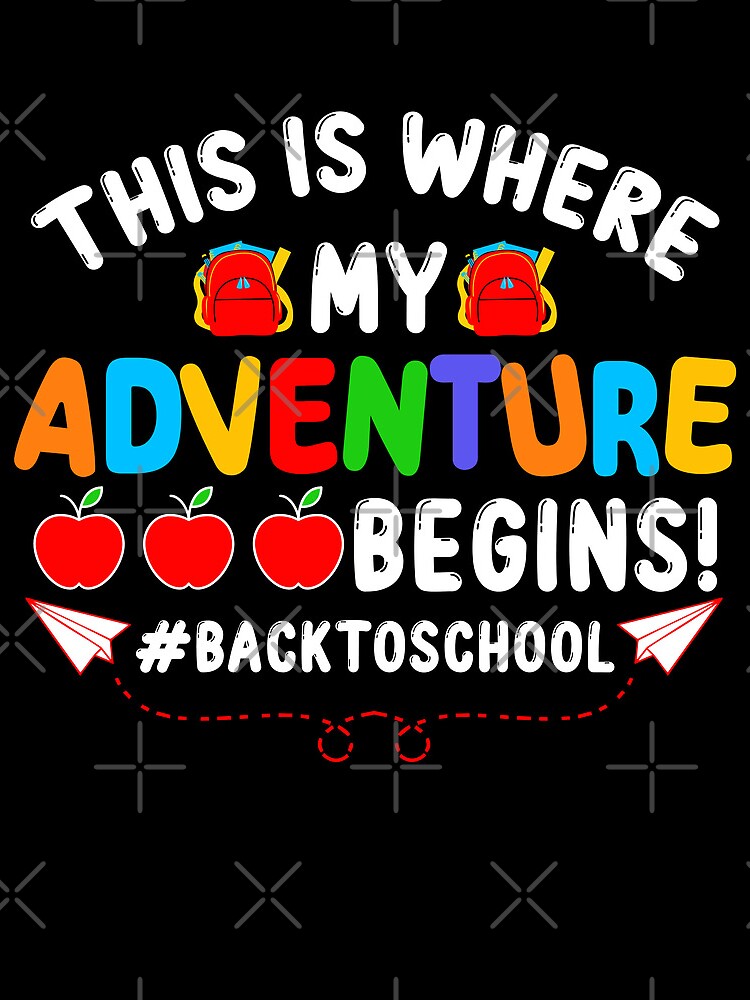 Advanture Begins Back To School Gift Students Boys Girls Drawstring Bag DSB1093 1