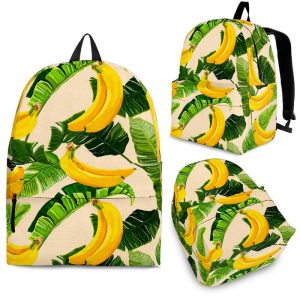 Aloha Banana Pattern Print Back To School Backpack BP302