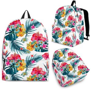 Aloha Hawaii Floral Pattern Print Back To School Backpack BP301