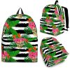 Aloha Skull Striped Pattern Print Back To School Backpack BP544