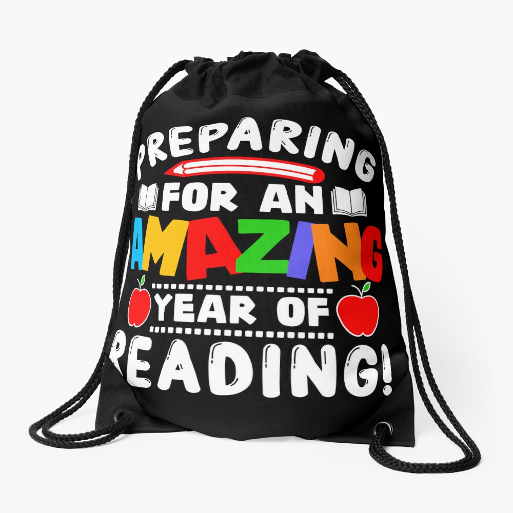 Amazing Year Of Reading Back To School Gift Students Boys Girls Drawstring Bag DSB1164