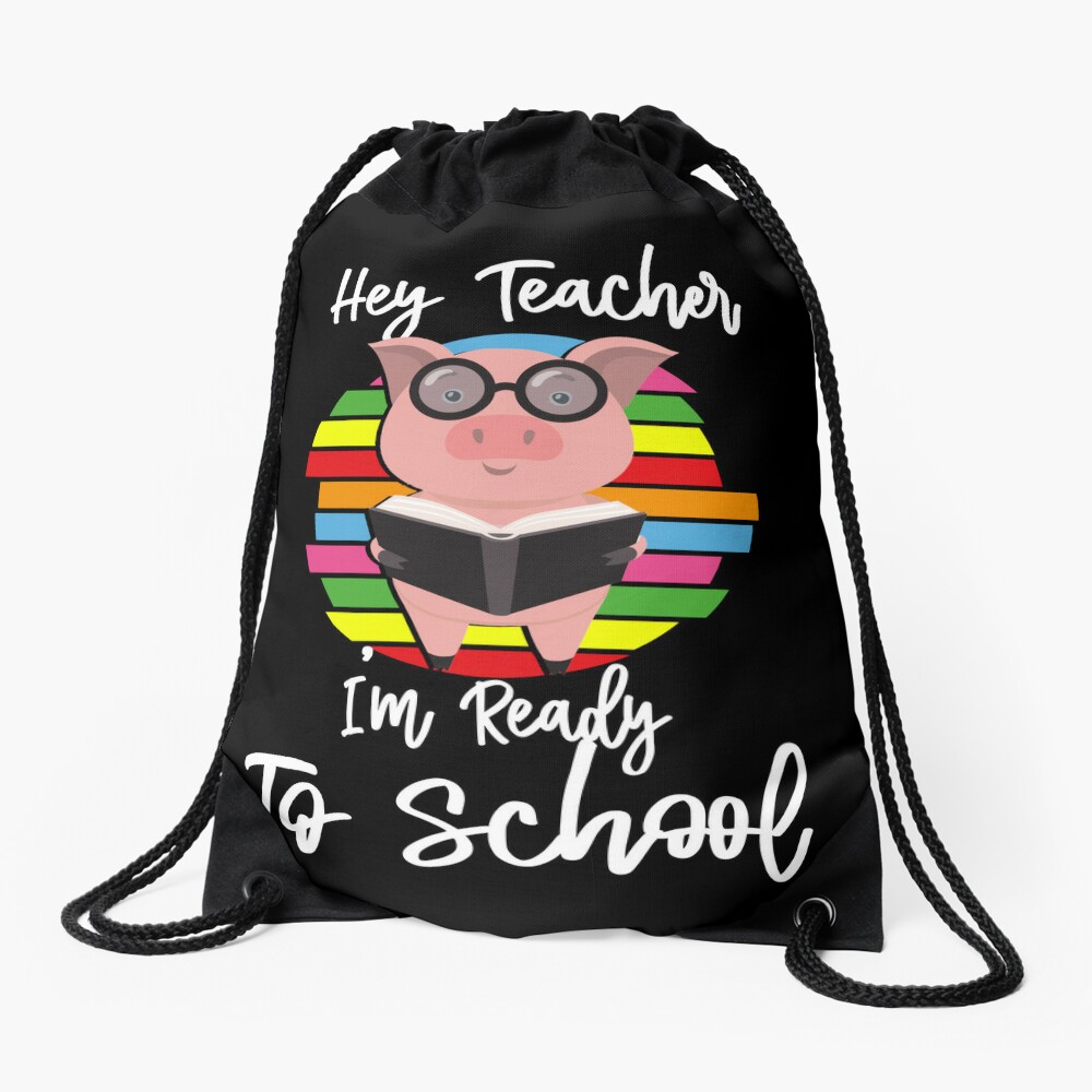 Animals Study Day Of School Funny Back Day Of School Drawstring Bag DSB1004
