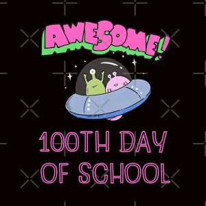 Awesome 100Th Day Of School Drawstring Bag DSB1193 1