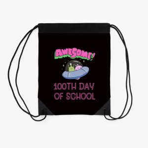Awesome 100Th Day Of School Drawstring Bag DSB1193 2