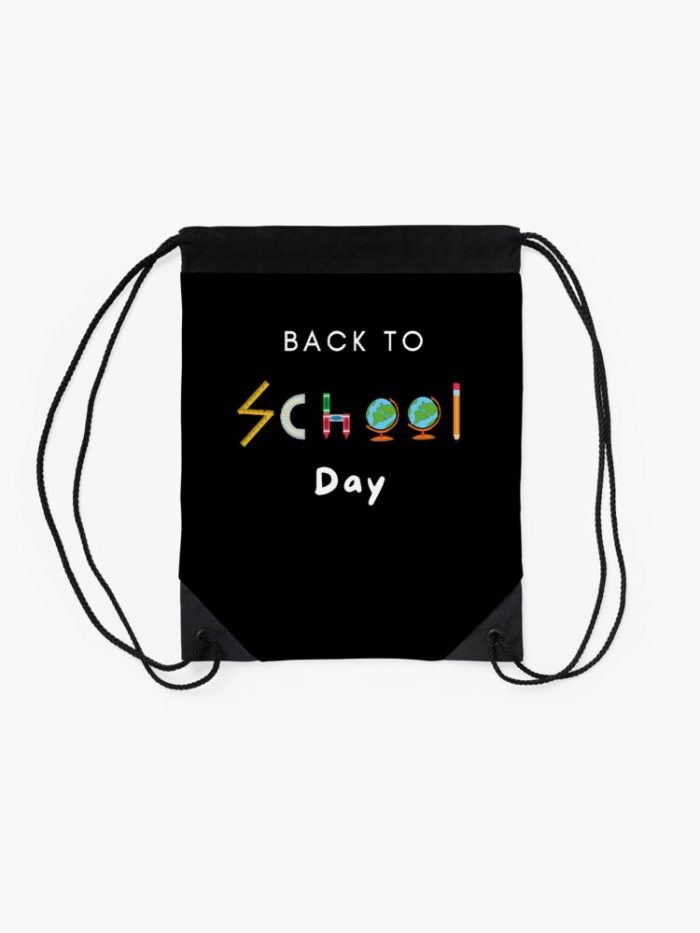 Back To School Day Funny And Cute S Quotes Drawstring Bag DSB017 2