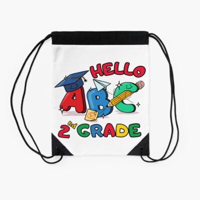 Back To School Day Hello 2Nd Grade Drawstring Bag DSB113 2