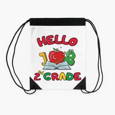 Back To School Day Hello Second Grade Drawstring Bag DSB134 2