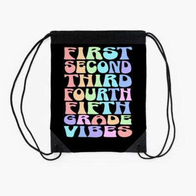 Back To School Elementary Teacher Vibes First Day Students Drawstring Bag DSB955 2 Back To School Elementary Teacher Vibes First Day Students Drawstring Bag DSB955 2