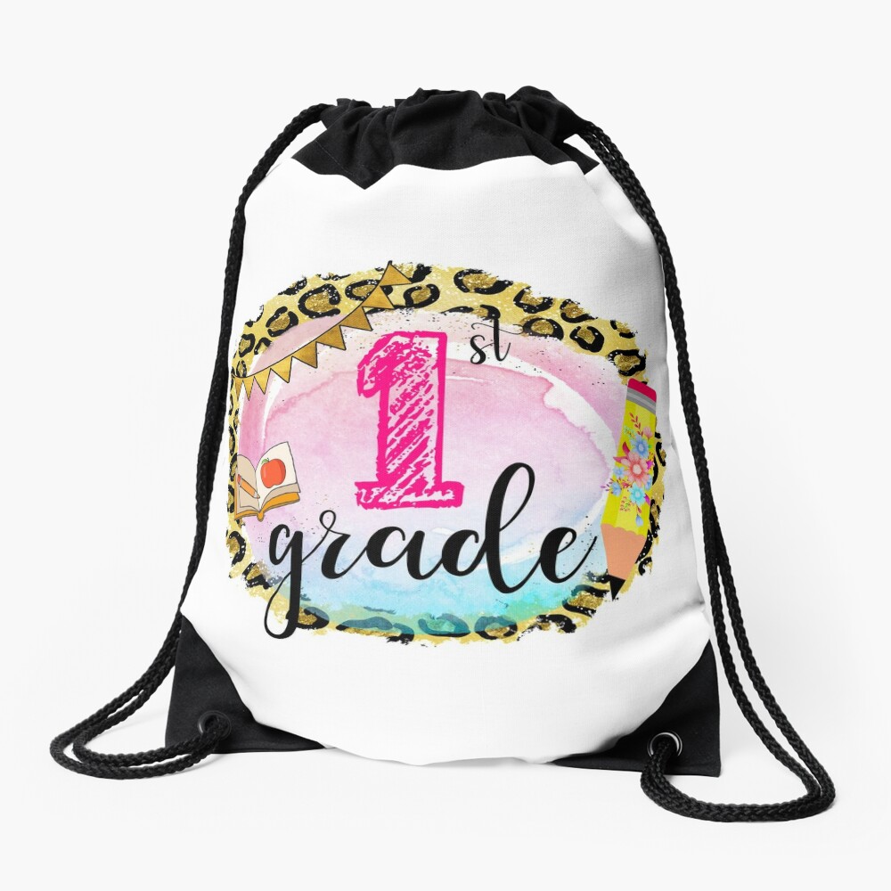 Homepage 11 Back To School First Day Of First Grade Drawstring Bag DSB213