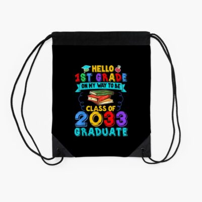 Back To School First Day Of First Grade Hello 1St Grade Kids Drawstring Bag DSB373 2