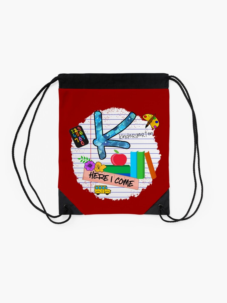 Back-To-School-First-Day-Of-Kindergarten-Drawstring-Bag-DSB077-2 Back To School First Day Of Kindergarten Drawstring Bag DSB077 2