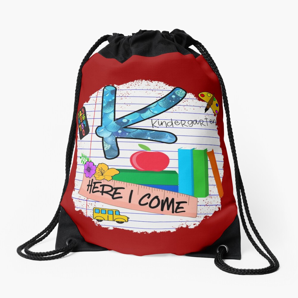 Back To School First Day Of Kindergarten Drawstring Bag DSB077