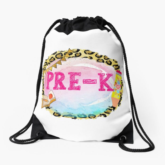 Back To School First Day Of Pre K Drawstring Bag DSB458