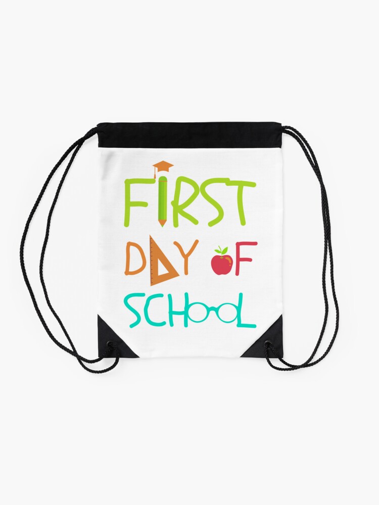 Back-To-School-First-Day-Of-School-Drawstring-Bag-DSB1355-2 Back To School First Day Of School Drawstring Bag DSB1355 2