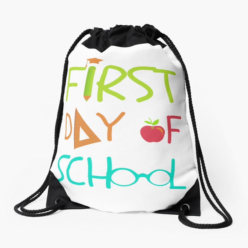 Back To School First Day Of School Drawstring Bag DSB1355
