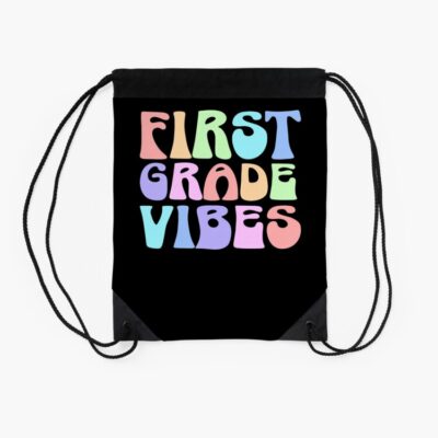 Back To School First Grade Vibes First Day Teacher Students Drawstring Bag DSB1049 2 Back To School First Grade Vibes First Day Teacher Students Drawstring Bag DSB1049 2