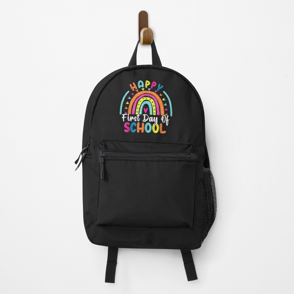 Back To School Funny Happy First Day Of School For Teachers Backpack PBP1153