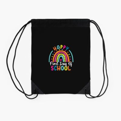 Back To School Funny Happy First Day Of School For Teachers Drawstring Bag DSB839 2 Back To School Funny Happy First Day Of School For Teachers Drawstring Bag DSB839 2