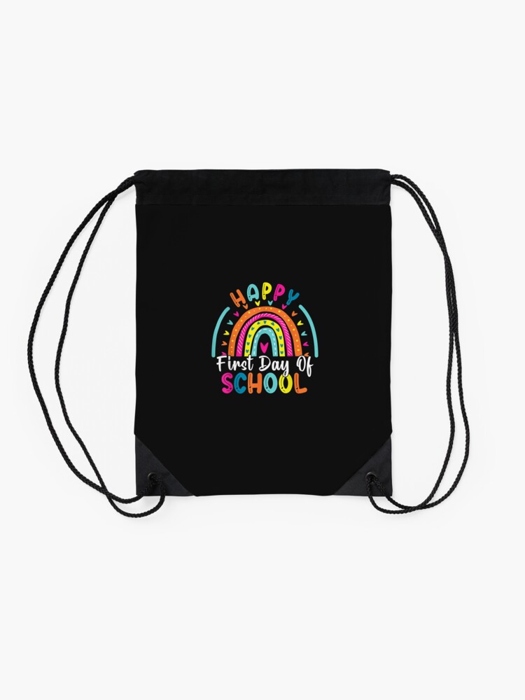 Back-To-School-Funny-Happy-First-Day-Of-School-For-Teachers-Drawstring-Bag-DSB839-2 Back To School Funny Happy First Day Of School For Teachers Drawstring Bag DSB839 2