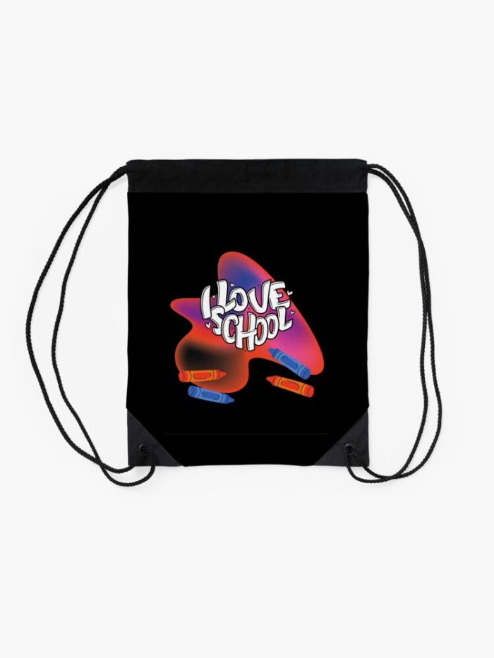 Back To School I Love School Drawstring Bag DSB1380 2