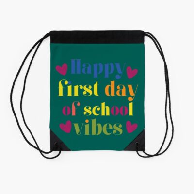 Back To School Kindergarten Vibes Student Teacher Retro Drawstring Bag DSB593 2 Back To School Kindergarten Vibes Student Teacher Retro Drawstring Bag DSB593 2