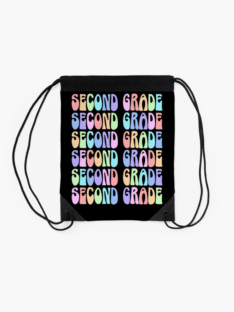 Back-To-School-Second-Grade-Vibes-First-Day-Teacher-Students-Drawstring-Bag-DSB1296-2 Back To School Second Grade Vibes First Day Teacher Students Drawstring Bag DSB1296 2
