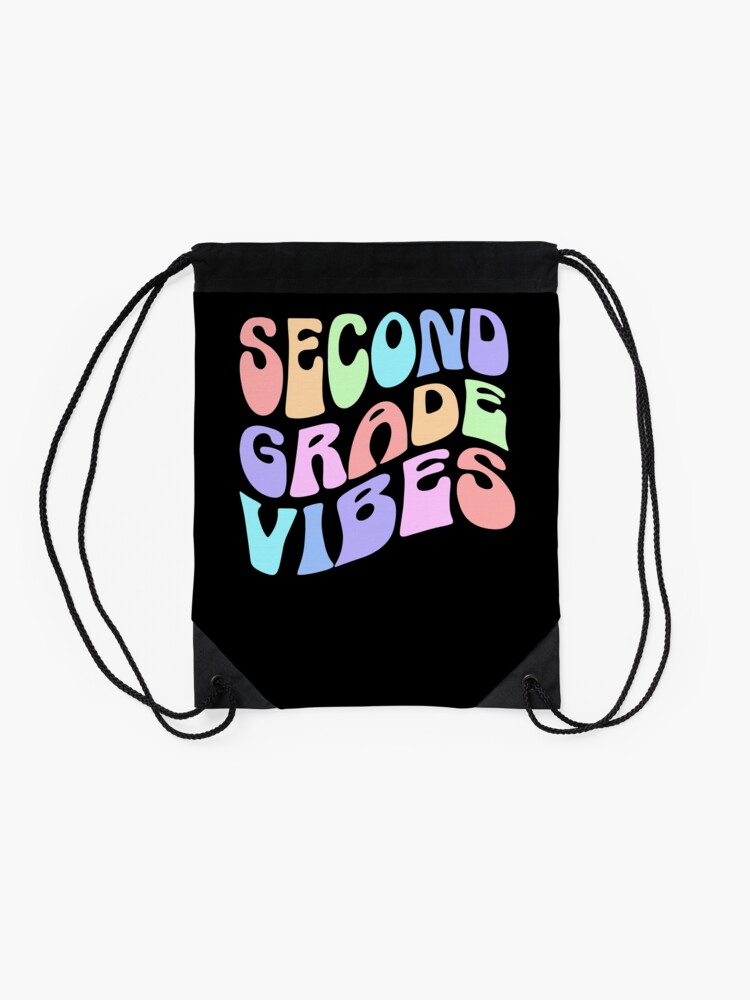 Back-To-School-Second-Grade-Vibes-First-Day-Teacher-Students-Drawstring-Bag-DSB1312-2 Back To School Second Grade Vibes First Day Teacher Students Drawstring Bag DSB1312 2