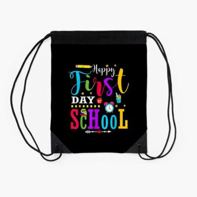 Back To School Teacher Student Happy First Day Of School Drawstring Bag DSB337 2 Back To School Teacher Student Happy First Day Of School Drawstring Bag DSB337 2