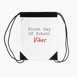 Back To School Vibes Happy First Day Of School Drawstring Bag DSB1233 2