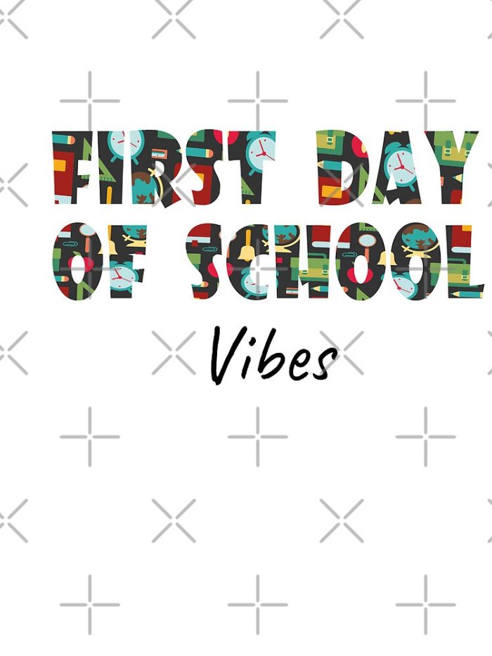 Back To School Vibes Happy First Day Of School Drawstring Bag DSB1248 1