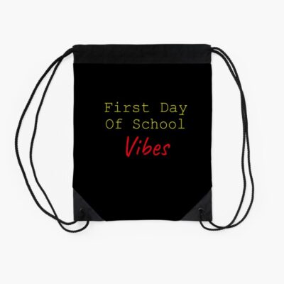 Back To School Vibes Happy First Day Of School Drawstring Bag DSB1325 2