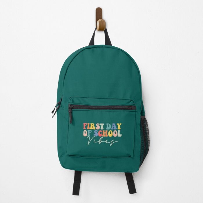 Back To School Vibes Happy First Day Of School For Teachers Backpack PBP914