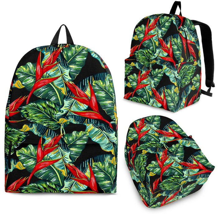 Banana Leaf Hawaiian Pattern Print Back To School Backpack BP539