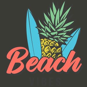 Beach Vibes Pineapple Surf Boards - Tropical Beach Vacation Backpack PBP512 1 Beach Vibes Pineapple Surf Boards Tropical Beach Vacation Backpack PBP512 1